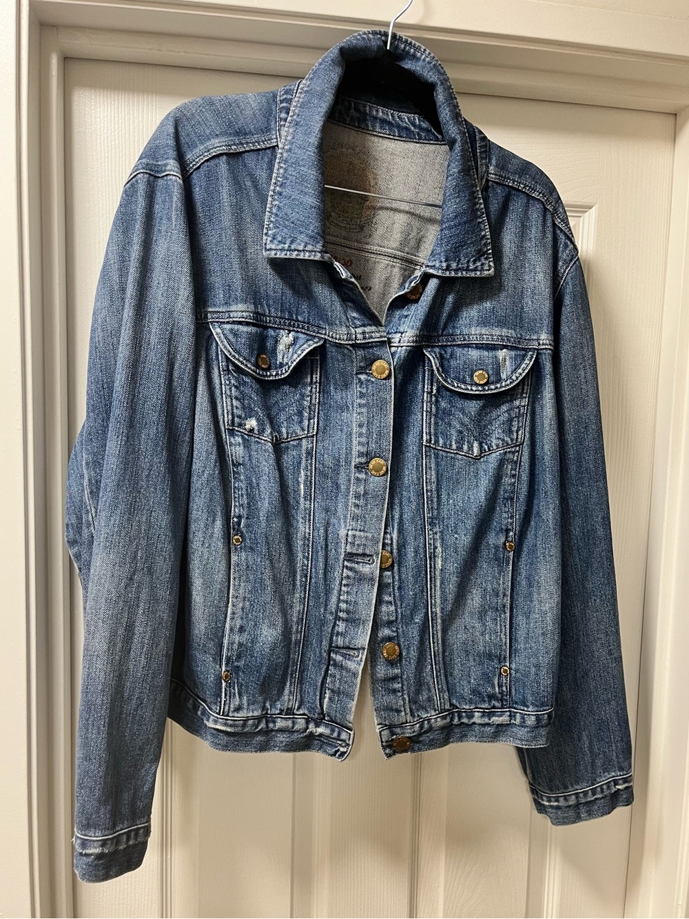 Avenue Blue Washed Denim Jacket